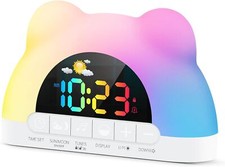 Digital Alarm Clock with Night Light Dual Alarm, Sleep Trainer for Kids