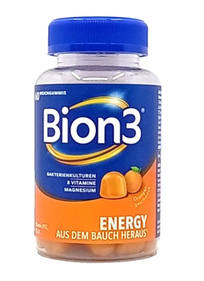 Bion3 Energy 60 Weichgummi Orangen Geschmack PZN-18860192