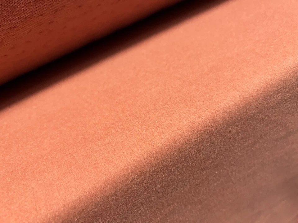 Wool Blend Flannel Brushed Coat Jacket Fabric, Per Metre - Light Terracotta - Image 2 of 3