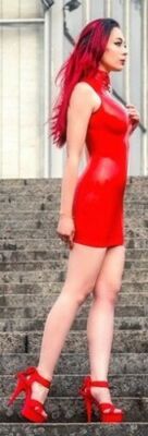 6'' Red Satin Platform Heels Mens Crossdresser Drag Queen Shoes Womans Size 13 14
