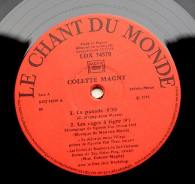 COLETTE MAGNY Transit free jazz workshop 1975 french ChdM LDX