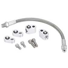 For LS LS1 Throttle Body Bypass Coolant Steam Port Crossover Hose Braided Kit