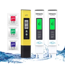 3Pcs pH&TDS Meter Water Tester Combo PPM Meter/0-14 PH for Household Water Drink