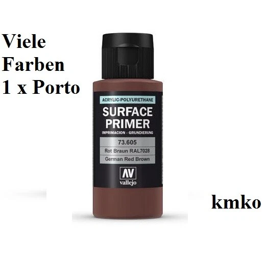 Vallejo Grundierung Surface Primer 73.605 Ger. Redbrown, Rotbraun,RAL8012 60ml