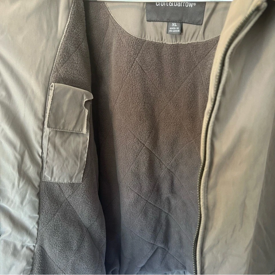 Chaqueta cortavientos Croft & Barrow bronceada ligera con cremallera Foto 4 de 4