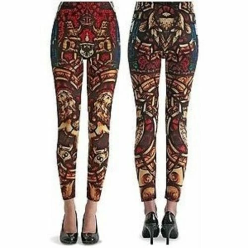 Lion Print LEGGINGS by House of Hot Sox Size A Dream Collection