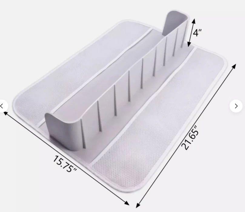 Bathtub Splash Guard for Tub Kids Play Shelf Area Toy Tray Caddy Holder- BLUE- - Image 3 of 4