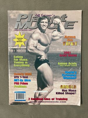Planet Muscle Bodybuilding Fitness Magazine / Arnold Schwarzenegger / Vol 5.  #1