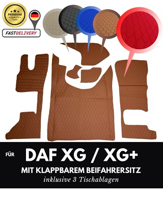 Tapis de sol pour DAF XG XG+ avec siège passager rabattable ensemble tout-en-un