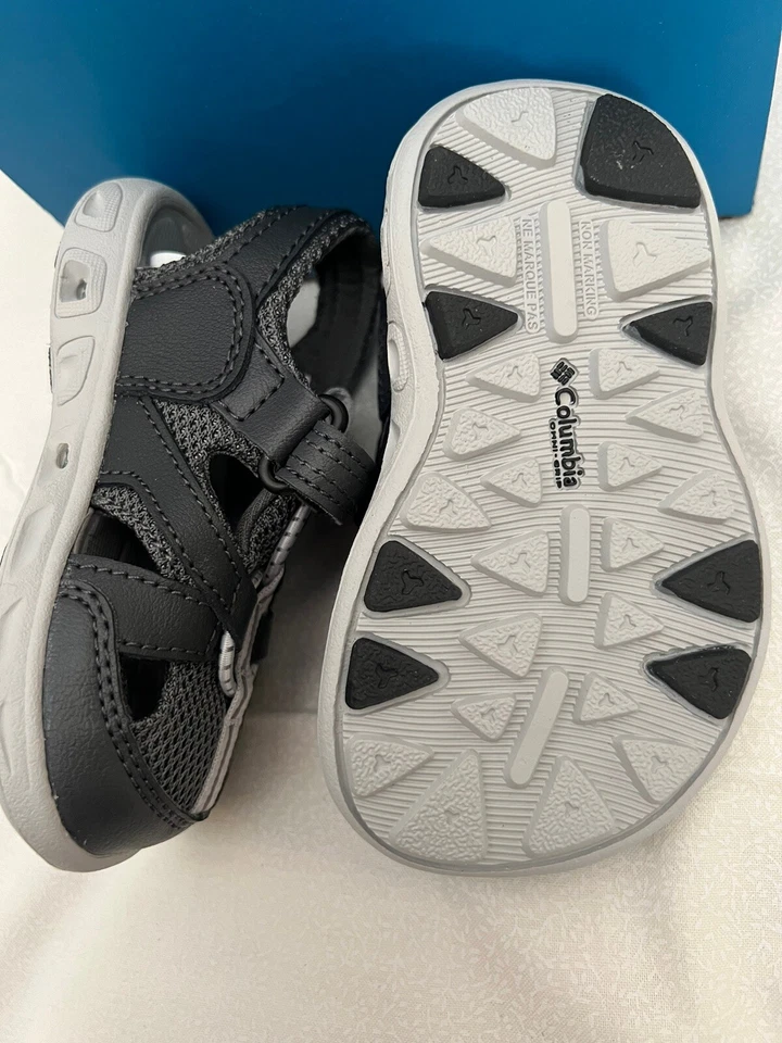 Sandalias Columbia TechSun Wave sin marcas para niños pequeños talla EE. UU. 7 grises Foto 4 de 4