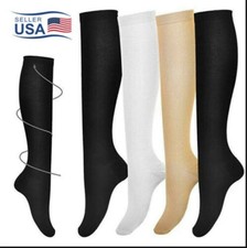  3 Pairs Compression Socks 20-30mmHg Graduated Support Mens Womens S-XXL