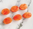 Brand new for Grover Guitar tuner Orange-Red color plastic button peg 6p FR04R