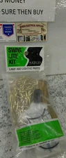 SATCO  SWAG LITE KIT S70-470 ,15FT OF CHAIN ,20FT OF WIRE, 2SWAG HOOK BRASS(9EB3