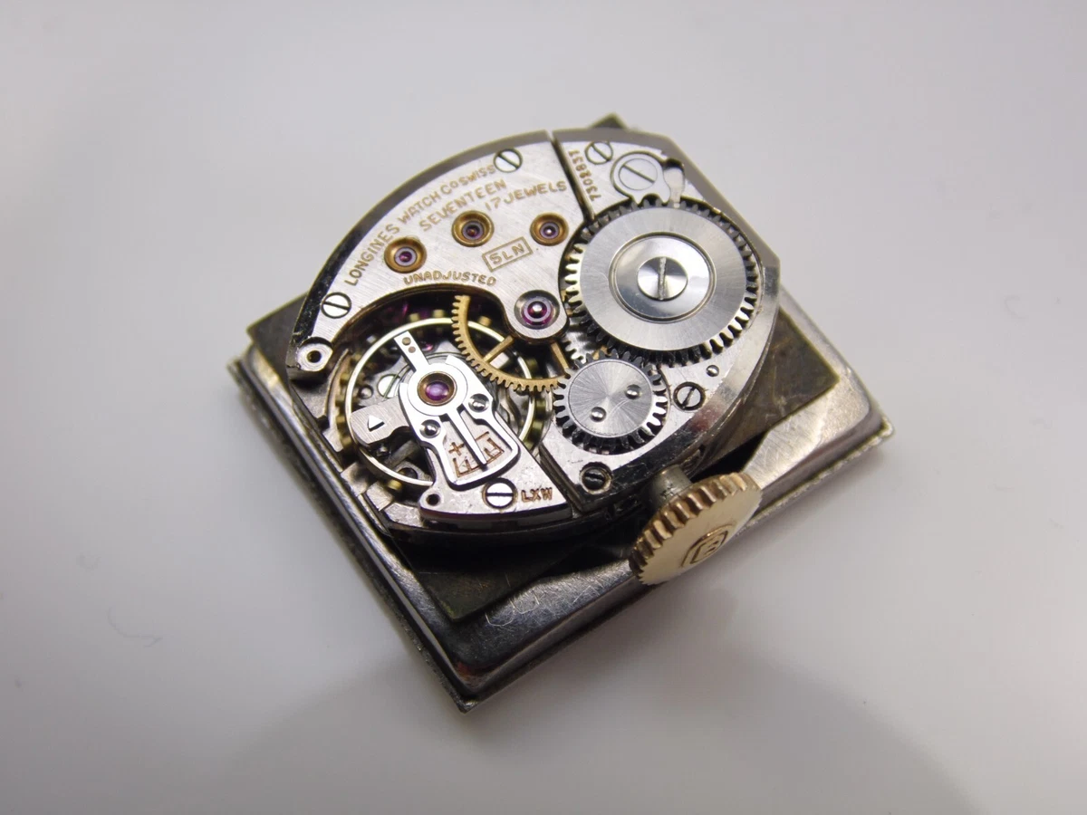 Vintage Longines 5LN Mechanical Watch For Parts Repair Only Runs