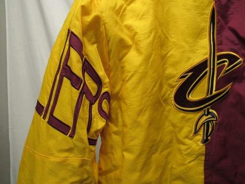 New Cleveland Cavaliers Mens Size S Small Starter Yellow Red Jacket Coat - 第 6/12 張圖片