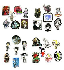 TIM BURTON CHARACTER STICKERS EDWARD SCISSORHANDS BEETLEJUICE NIGHTMARE