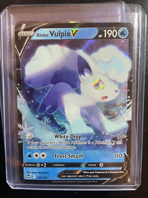 Pokmon TCG SWSH Silver Tempest Alolan Vulpix V Rare Holo 033/195 J2 | eBay Pokmon TCG SWSH Silver Tempest Alolan Vulpix V Rare Holo 033/195 J2 | eBay