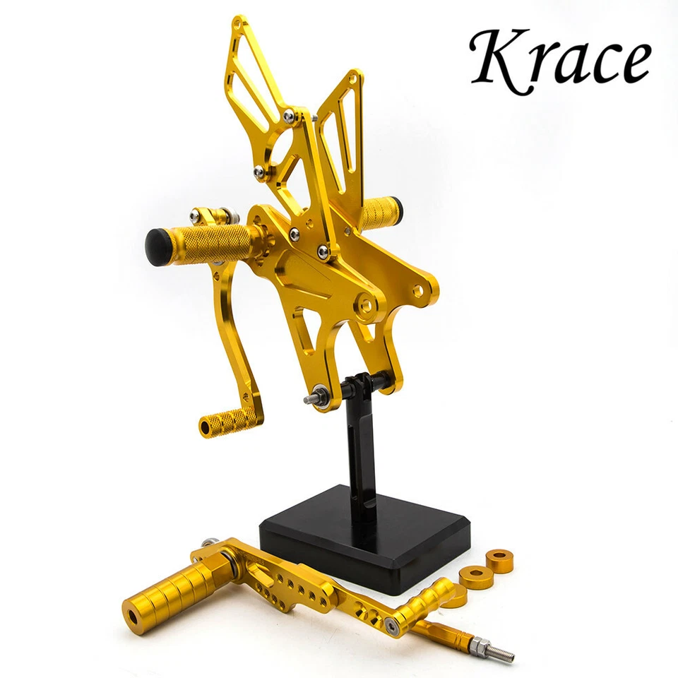 For YZF R1 2009-2014 2012 2011 2013 2010 CNC Rearset Footrest Footpegs Pedals GP - Изображение 3 из 4