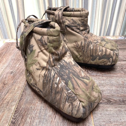 Vtg ICEBREAKER Insulated Overboot Sz M Realtree Camo Boot Blanket Warmer Hunting