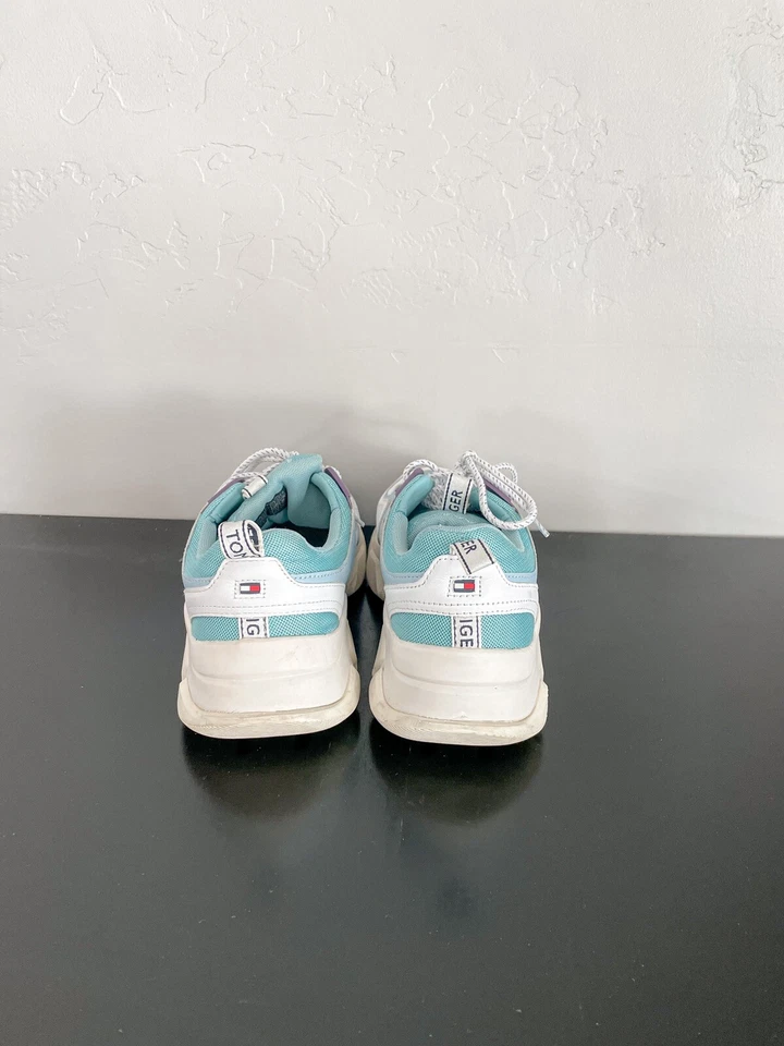 Tommy Hilfiger Diseñador Aqua Haze Entrenador Grueso Mujer 9.5 Foto 4 de 4