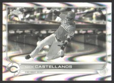 2022 Topps Chrome Sonic Black White Ray Wave Refractor Nick Castellanos #4