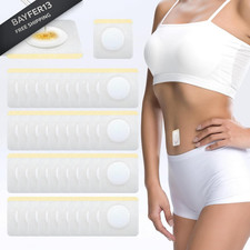 Castor Oil Patches, 50PCS Belly Button 1 Count Pack of 50 , White