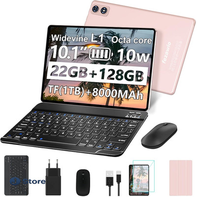 2in1 Tablet PC 10 Zoll Android 14 Tastatur Maus 22GB RAM