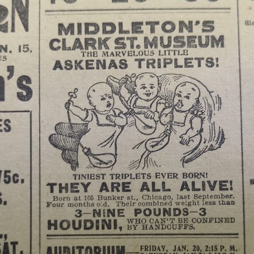 JAN 15, 1899  NEWSPAPER #2928- HARRY HOUDINI, WHO CAN'T BE CONFINED BY HANDCUFFS