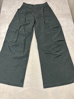 Commense Solo Oversized Cargo Parachute Pants Women's XS Green NWT