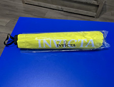Invicta Men s Yellow Compact/Folding Umbrella with Logo Pattern