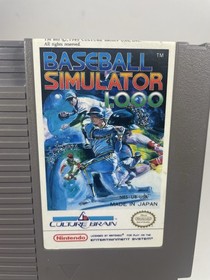 Baseball Simulator 1.000 (Nintendo NES, 1990) Cart Only , Authentic!