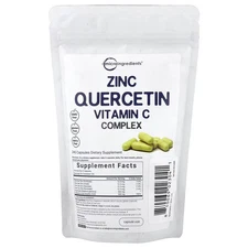2 X Micro Ingredients, Zinc Quercetin Vitamin C Complex, 240 Capsules