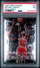 PSA 7 1998 Topps Chrome Back 2 Back #B1 Michael Jordan Chicago Bulls