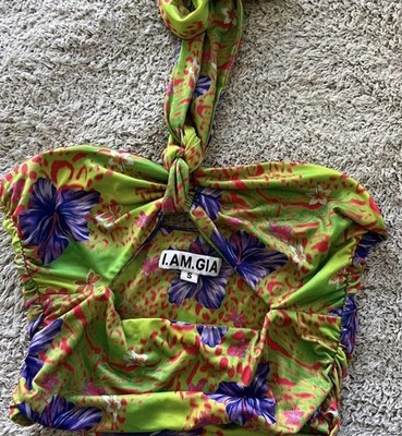 I AM GIA Isabella Top Hibiscus Print Size S | eBay