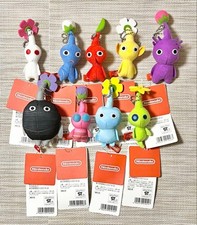 Nintendo Official Pikmin Plush Keychain Mascot Lot of 9 w/ Tags NEW Sealed Japan