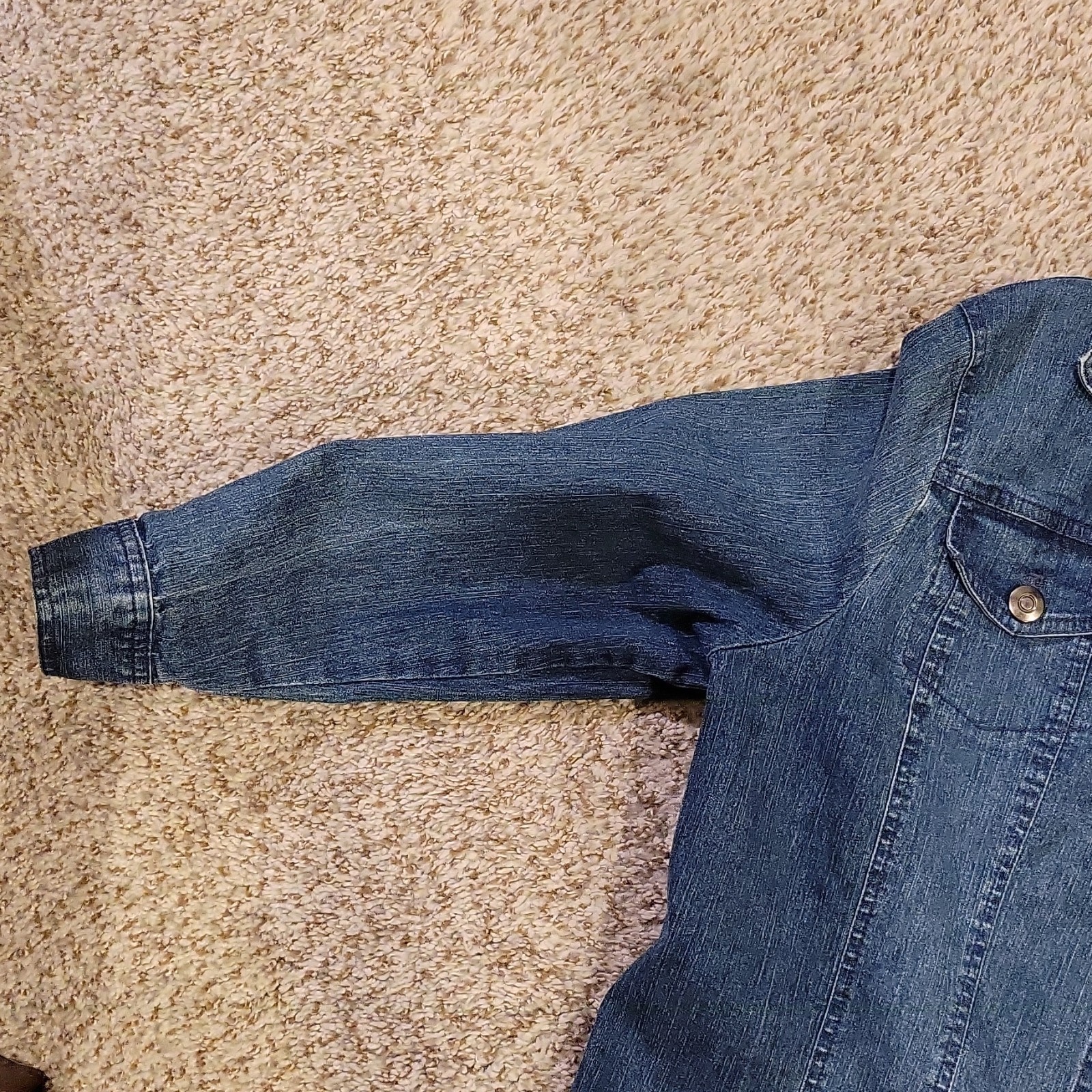 Ruby Rd. Blue Collared Button Pocket Lightweight … - image 2