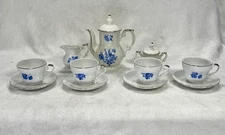 Vintage Kahla Miniature 13 Piece Tea Set German Democratic Republic