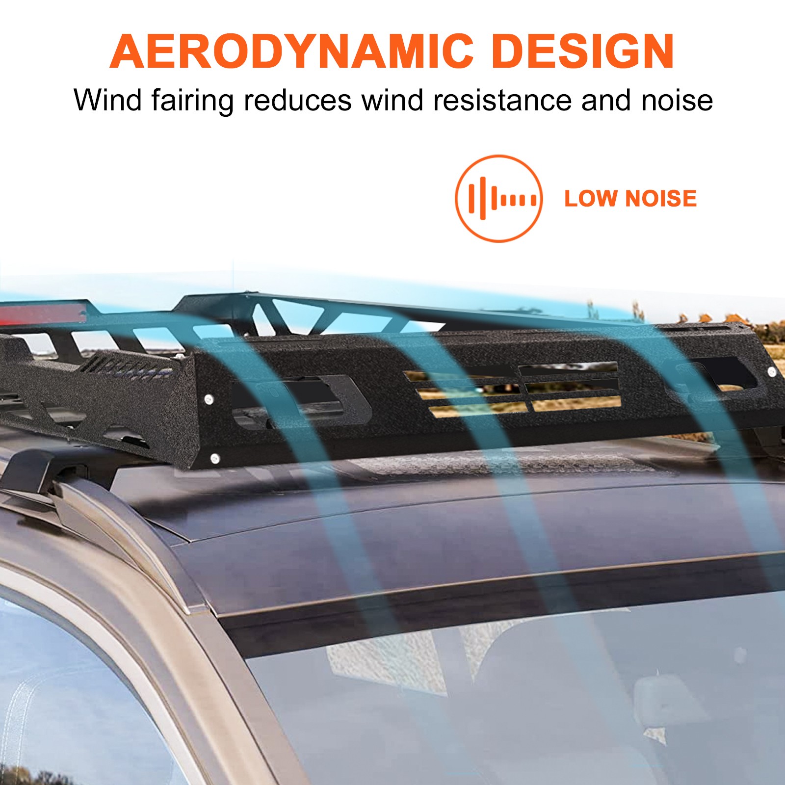 57x43'' Universal Roof Rack Heavy Duty Steel Cargo Top Luggage Carrier Basket