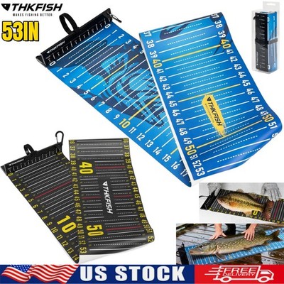 53in Fish Ruler with Measuring Board Portable Waterproof Folding Fishing Ruler