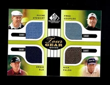 2012 SP Game Used PAYNE STEWART FRED COUPLES FALDO ELS Tour Gear Quads