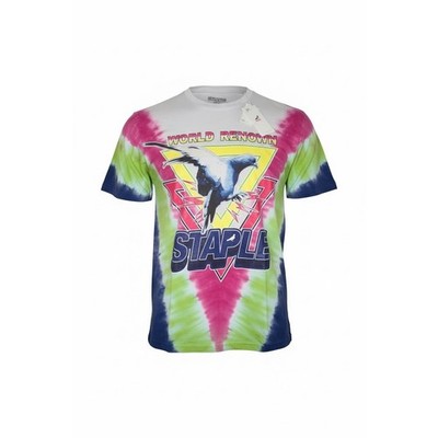 Staple World Renown Pigeon Brand Mens Tie Dye T Shirt 1905C5464, Size L, NWT