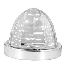 81944 White/Clear Classic Watermelon Surface Mount 18 LED Turn/Marker Light
