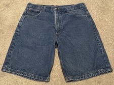 Carhartt B26 DST Men's 38 Blue Cotton Denim Jorts Carpenter Shorts Made USA VTG