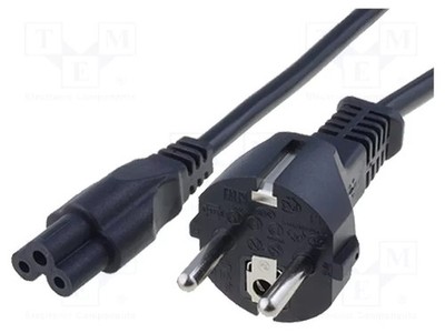 CEE 7/7 (E/F) Stecker,IEC C5 weiblich Kabel PVC 3x0,75mm2