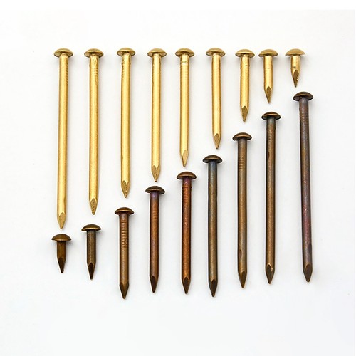 Small Round Head Nails Brass Antique Bronze Panel Pins Tacks Wood Crafts Furnitu - Picture 6 of 55