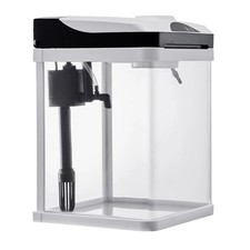 Fish Tank Aquarium, 2 Gallon LED Square Ultra-Clear Glass Tank Temperature Moni