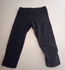 Adidas Womens Running Leggings Climacool Cropped Capri Black XS