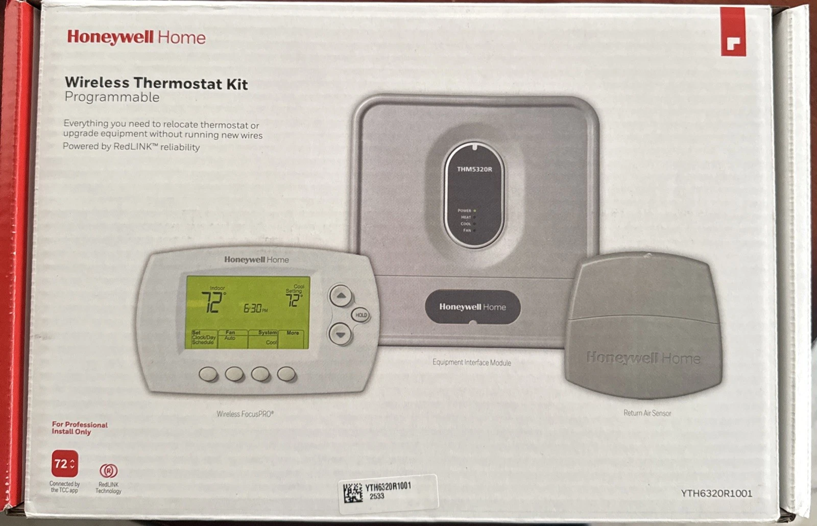 Honeywell Wireless Thermostat Kit THM5320R1000, TH6320R10004, C7735A1000