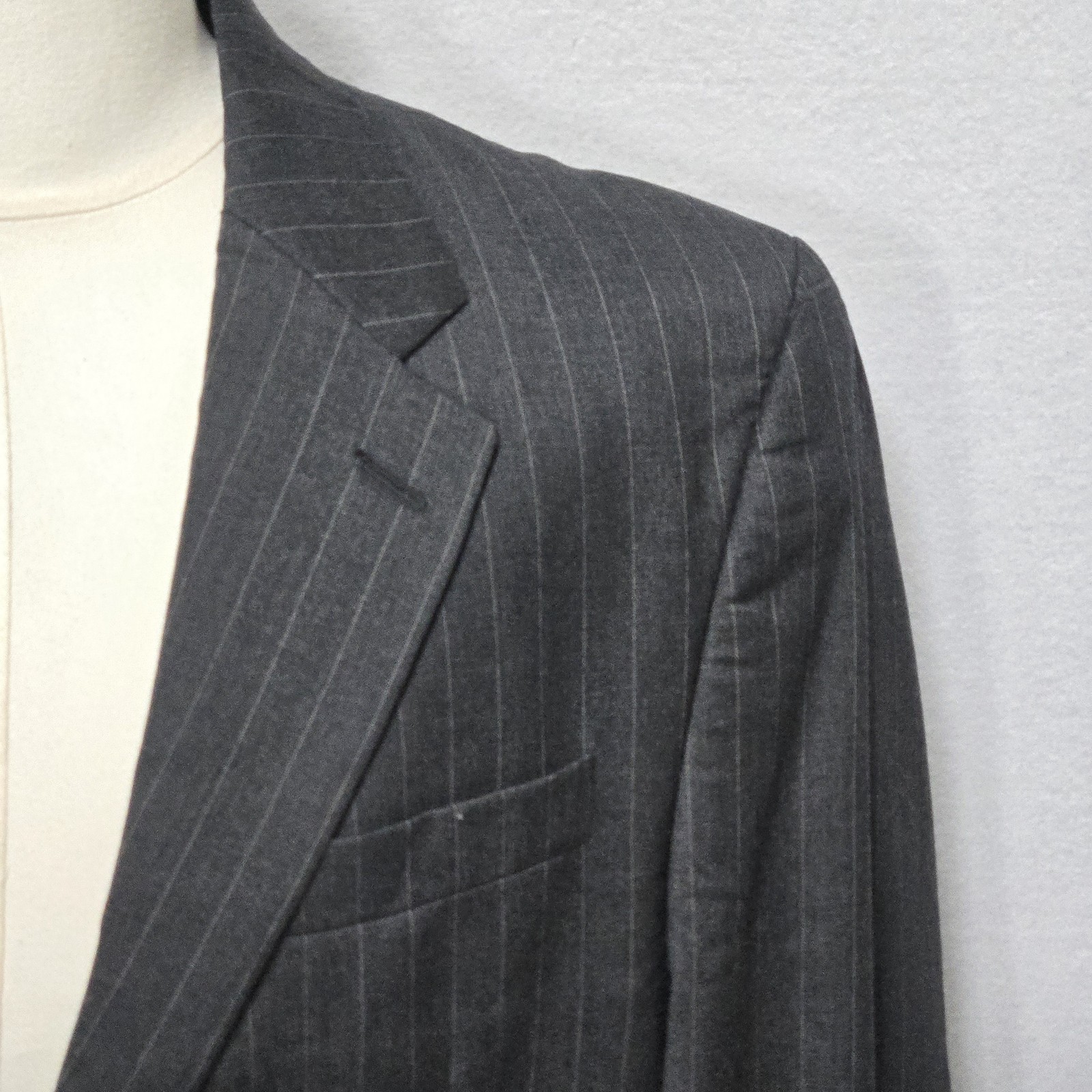 Lauren Ralph Lauren Blazer Mens 46 Long Pinstripe Wool Suit Jacket thumbnail 5