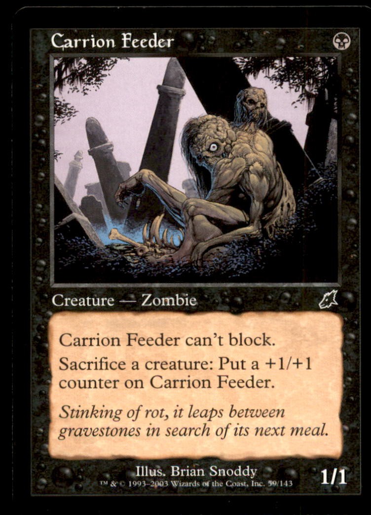 Carrion Feeder LP Light Play Scourge MTG [5988]